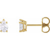 14K Yellow Gold 3/8 CTW Natural Diamond Tapered Earrings