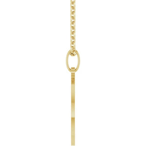 14K Yellow Gold, 20.3x15 mm Star of David Necklace – Elegant Design