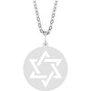 14K Yellow Gold, 20.3x15 mm Star of David Necklace – Elegant Design