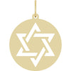 14K White Gold Star of David Pendant - Elegant Faith Symbol