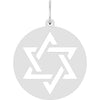 14K White Gold Star of David Pendant - Elegant Faith Symbol