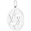 14K White Gold Star of David Pendant - Elegant Faith Symbol