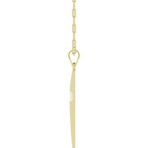 14K White Gold, 18