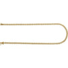 14K Yellow Gold 4 mm Panther Chain Necklace - Elegant Design