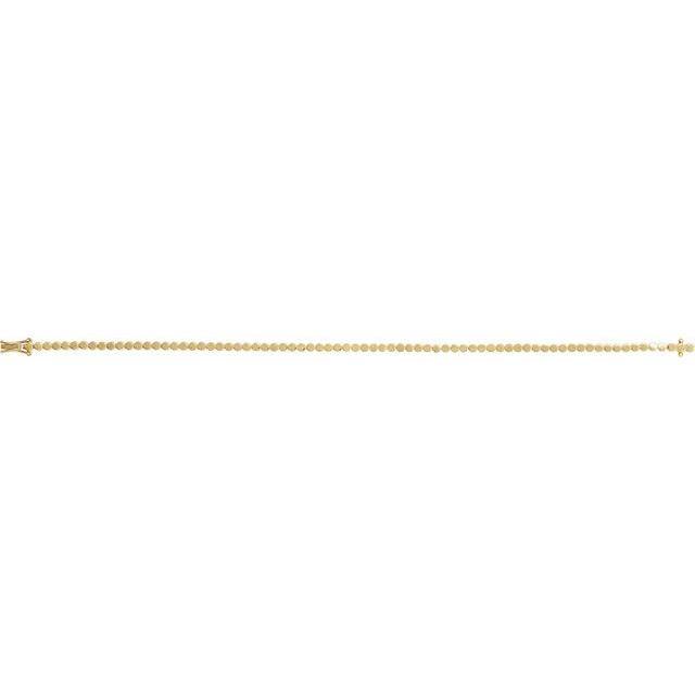 14K Gold Geometric Line Bracelet