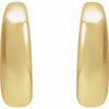 14K Yellow Gold 14.4 mm Polished Hoop Earrings