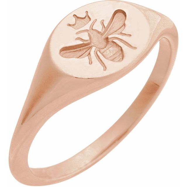 intaglio-bee-signet-ring-metal-fashion-finished-rings-metal-rings-signet-57989