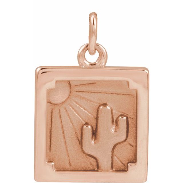 14K Rose Gold Desert-Inspired Pendant