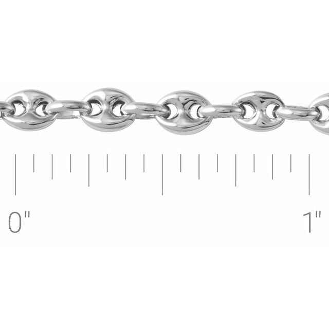 14K Gold Puffed Anchor Chain