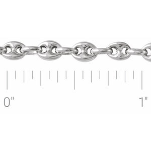 14K Gold Puffed Anchor Chain