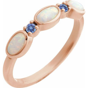 Platinum Stackable Ring - Options Available