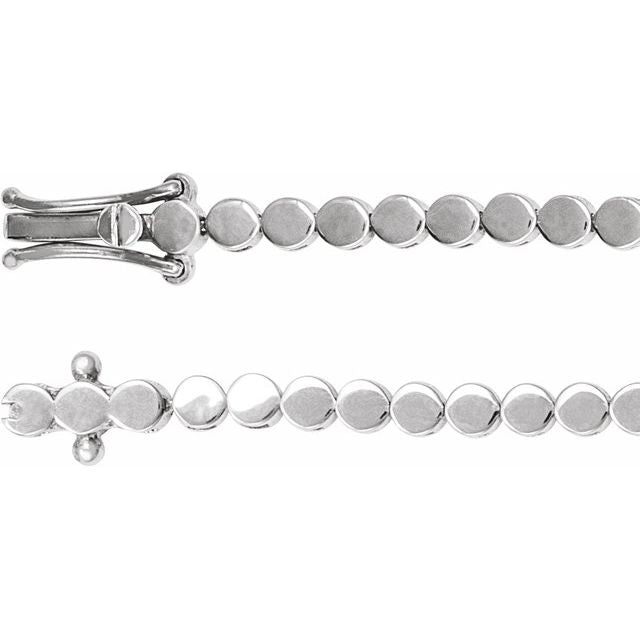 14K Gold Geometric Line Bracelet