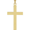 18K Yellow Gold, 18x12 mm Elegant Cross Pendant - Luxurious Design