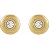 14K Rose Gold 1/5 CTW Natural Diamond Stud Earrings