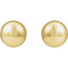 14K Yellow Gold 18 mm Polished Domed Clip-On Earrings