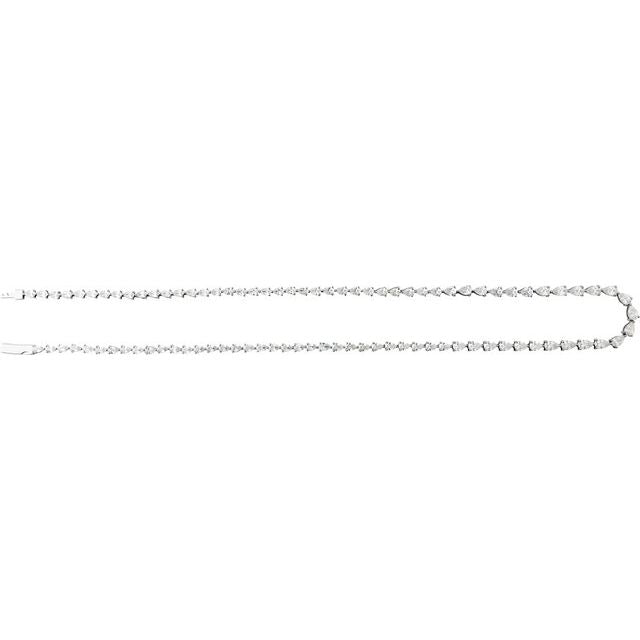 14K Yellow Gold, 4.7x3.1 mm Pear Lab-Grown Diamond 10 CTW Necklace