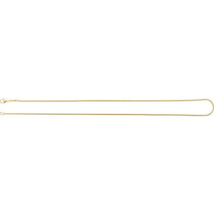 14K Yellow Gold 1.2 mm Boa Snake 7