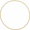 14K Yellow Gold 2.9 mm Curb Chain - Elegant 8 Inch Design