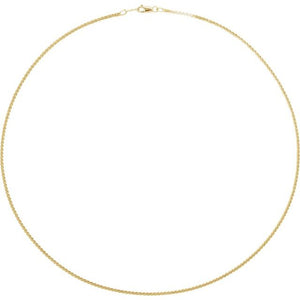 14K Yellow Gold 1.7 mm Serpentine 16