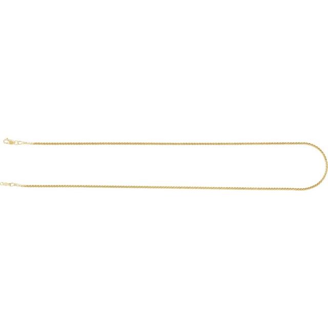 14K Yellow Gold 1.7 mm Serpentine 16" Necklace – Elegant Design