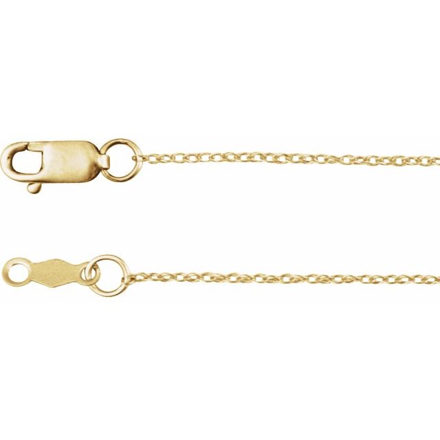 Polished Rope Chain Bracelet with Lobster Clasp in 14K Gold