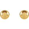 14K Yellow 3 mm Ball Stud Earrings