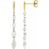 14K Yellow Gold 1.5 CTW Lab-Grown Diamond Drilled Earrings