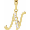 14K Yellow Gold, 18