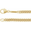 14K Yellow Gold 2.9 mm Curb Chain - Elegant 8 Inch Design