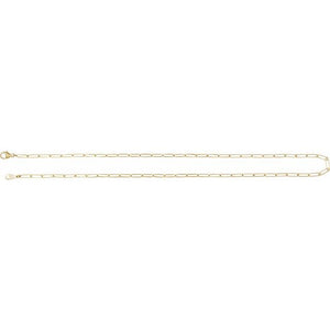 18K Yellow Gold 2.4 mm Paperclip-Style 16