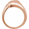 14K Gold Bypass Ring - Polished Design