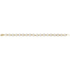 14K Yellow Gold, 7-8 mm Cultured White Freshwater Pearl Bracelet