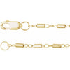 14K Yellow Gold, 1.7 mm Satellite Bar Cable 16