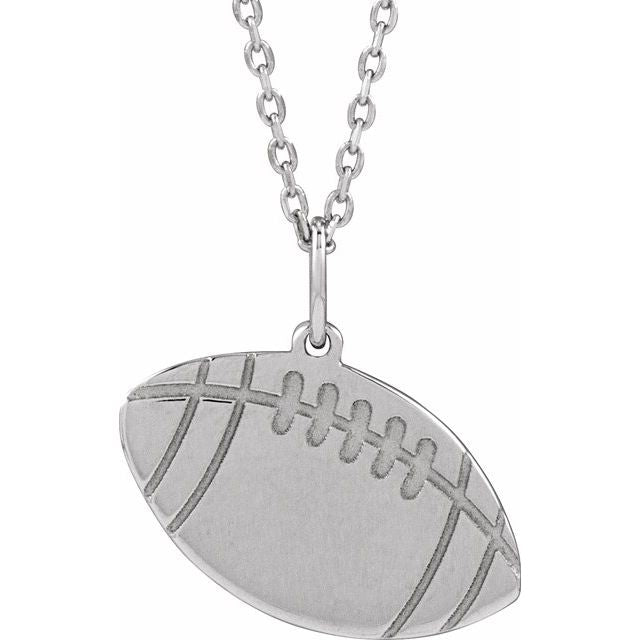 14K Gold Engravable Basketball Pendant