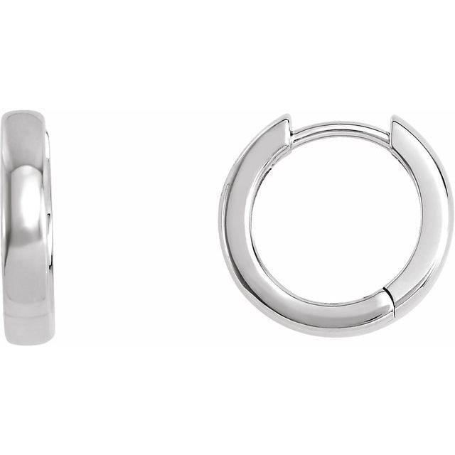 Hinged Earring | 14K Gold, Silver & Platinum | 8–17.5 Mm × 2.3–3 Mm | Hinged