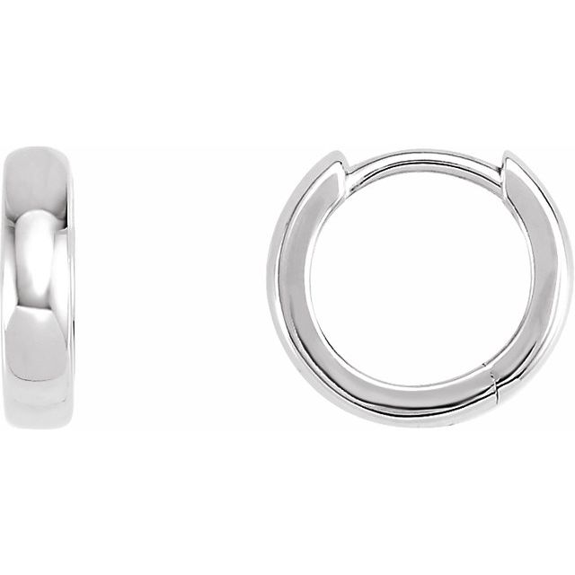 Hinged Earring | 14K Gold, Silver & Platinum | 8–17.5 Mm × 2.3–3 Mm | Hinged