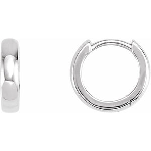 Hinged Earring | 14K Gold, Silver & Platinum | 8–17.5 Mm × 2.3–3 Mm | Hinged