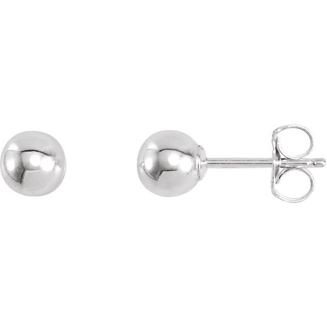 Sterling Silver 3 mm Ball Stud Earrings