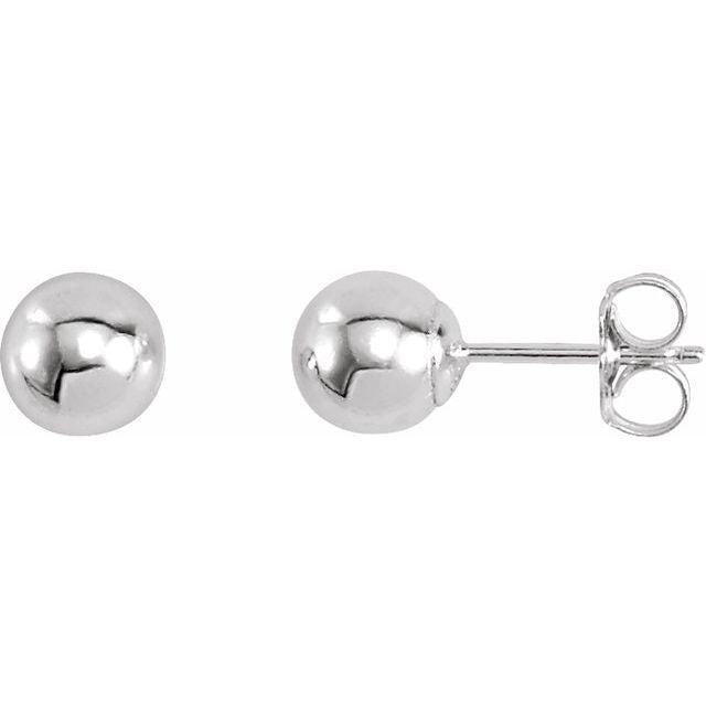 Sterling Silver 3 mm Ball Stud Earrings