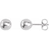 Sterling Silver Polished 3 mm Ball Stud Earrings