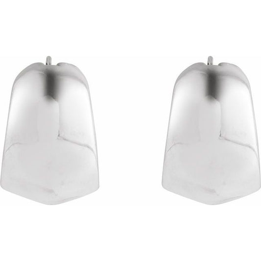 Electroform Tapered Hoop Earrings