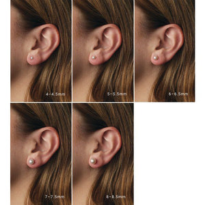 Cultured White Freshwater Pearl Earrings