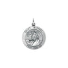 Sterling Silver 25 mm St. Michael Pendant - Intricate Spiritual Design