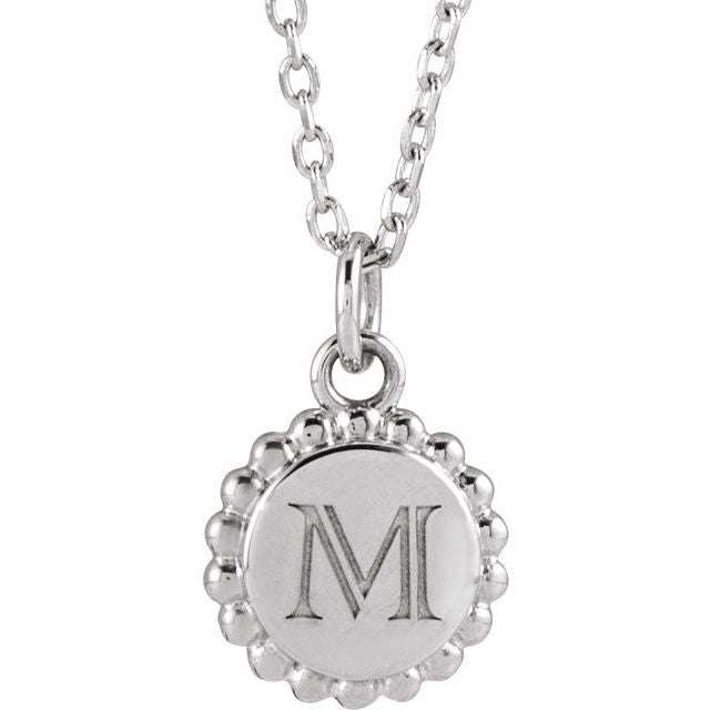 Engravable Round Beaded Necklace
