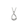 Sterling Silver .015 CTW Natural Diamond Infinity-Inspired 18