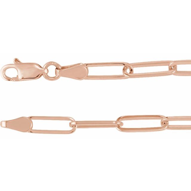 Paperclip-Style Chain Bracelet in 14K Gold, 18K Gold & Silver