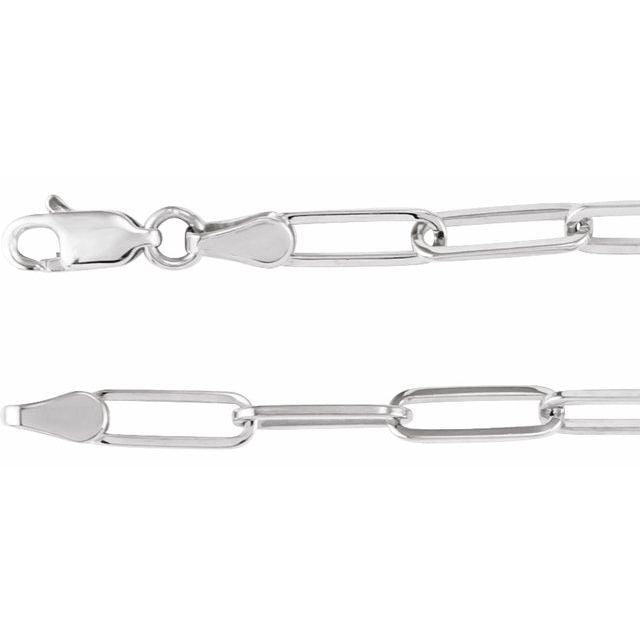 Paperclip-Style Chain Bracelet in 14K Gold, 18K Gold & Silver