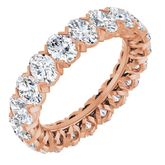 14K Gold Lab-Grown Diamond Eternity Ring - Options Available