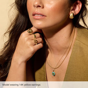 Electroform Teardrop Earrings