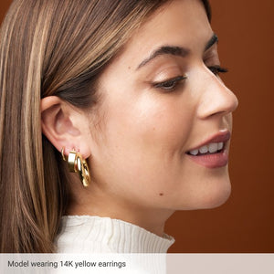 Round Tube Hoop Earrings